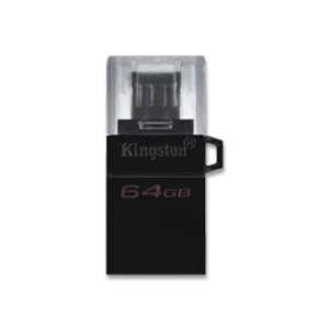 USB flash disk Kingston DataTraveler microDuo3 Gen2 64GB (DTDUO3G2/64GB) čierny USB flashdisk • 64 GB • USB 3.0 • pripojenie k telefónu cez USB-A aleb