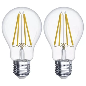 EMOS LED Žiarovka Filament A60 6W E27, teplá biela - 2ks