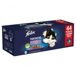 FELIX Fantastic Multipack 1(44x85g) hovädzie/ kura/ losos/ tuniak v želé