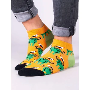 Yoclub Unisex's Ankle Funny Cotton Socks Patterns Colours SKS-0086U-B200