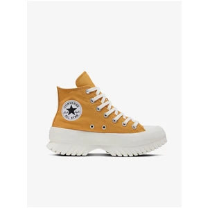 Mustard Women's Ankle Sneakers on the Converse Chuck T Platform - Women