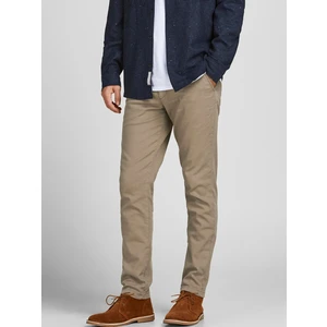 Beige Mens Chino Trousers Jack & Jones Marco - Men