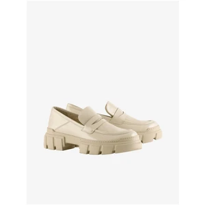 Creamy Women's Moccasins on the Högl Vince Platform - Women