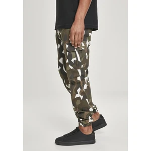 Wooden Camo Pants Geometric Camo Stretch Twill Cargo Pants