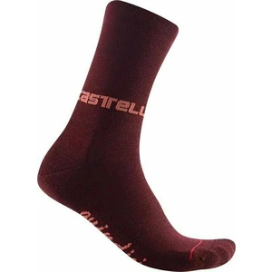 Castelli Quindici Soft Merino W Sock Bordeaux L/XL Cyklo ponožky