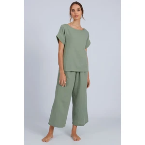 Dámské pyžamo Lady Belty 23V-0138J-23 - BELVERDE/zelená / XXL BEL5F004-VERDE