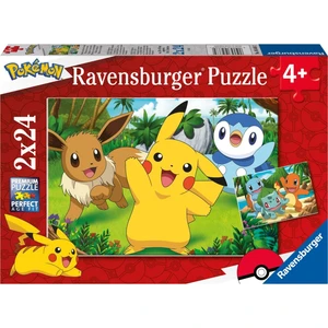 Puzzle Pokémon Ravensburger - Pikachu a přátelé 2x24 dílků