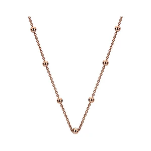 Hot Diamonds Stříbrný řetízek Emozioni Rose Gold Cable with Ball CH004