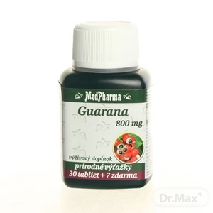 MedPharma Guarana 800 mg 30 tbl. + 7 tbl. ZDARMA