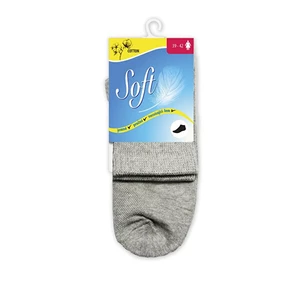 Soft Dámské ponožky se zdravotním lemem střední - šedé 35 - 38