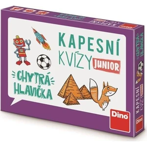 Dino Kapesní kvízy junior Chytrá hlavička cestovní hra