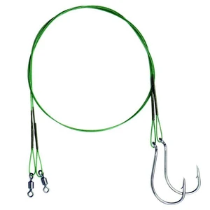 Mivardi Wire Leader With Swivel And Single Hook 12 kg 2 Pcs