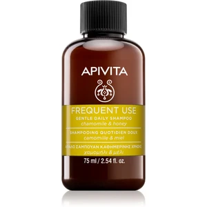 Apivita Frequent Use Chamomile & Honey šampon pro každodenní mytí vlasů 75 ml