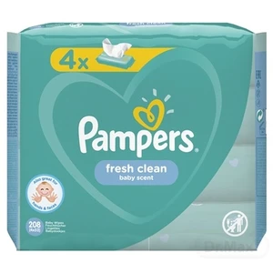 PAMPERS Obrúsky vlhčené Fresh Clean 4x52ks