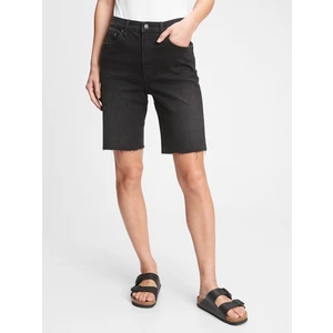 GAP Džínové kraťasy 9" high rise denim bermuda shorts