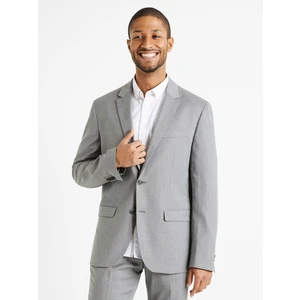 Grey men's suit jacket Celio Dumikro