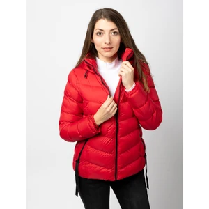 Women's quilted jacket GLANO - red