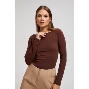 Fitted blouse with long sleeves