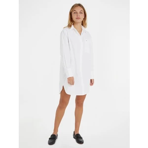 White Ladies Shirt Dress Tommy Hilfiger - Ladies