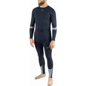 Viking Volcanic Set Base Layer Black/Dark Grey L Lenjerie termică