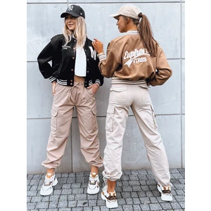 HITGIRL camel ladies baseball jacket Dstreet