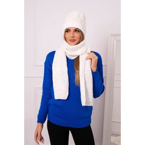 Women's set with scarf Jowita K360 white