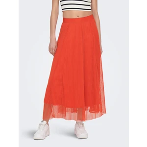 Orange Ladies Maxi Skirt ONLY Lavina - Women