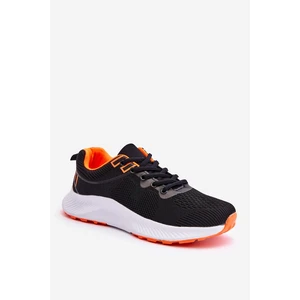 Classic Women's Sports Lace-up Shoes Black and Orange Darla