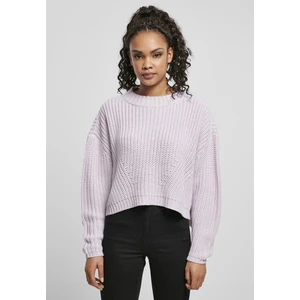 Ladies Wide Oversize Sweater Softlilac