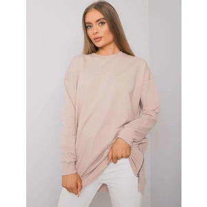 Light beige tunic with long sleeves from Rhiannon