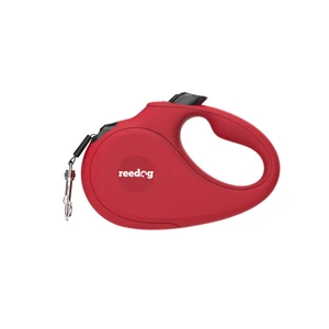 Reedog Senza Basic samonavíjacie vodítko L  50kg / 5m páska / červené