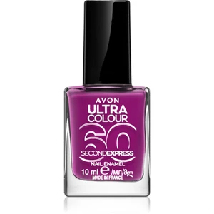 Avon Ultra Colour 60 Second Express rýchloschnúci lak na nechty odtieň Grape Escape 10 ml