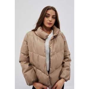 quilted jacket with collar