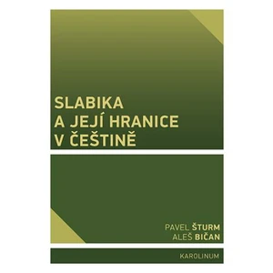 Slabika a její hranice v češtině - Aleš Bičan, Pavel Šturm