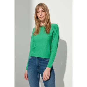 Trendyol Sweater - Green - Regular fit