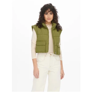 Green trimmed quilted vest JDY Marvin - Ladies