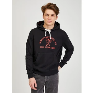 Mikina Diesel S-Ginn-Hood-C4 Sweat-Shirt - Černá - M