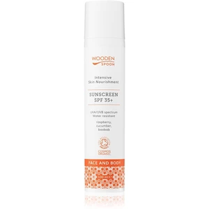 WoodenSpoon Skin Nourishment opaľovacie mlieko na tvár a telo SPF 35 100 ml