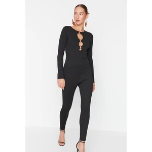 Trendyol Black Cut Out Detailed Jumpsuit