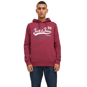 Jack&Jones Pánská mikina JJELOGO Regular Fit 12210824 Rhododendron L