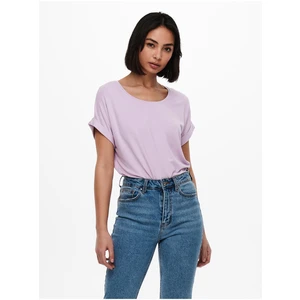 Light purple women's T-shirt ONLY Moster - Women