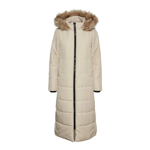 Vero Moda Dámsky kabát VMADDISON 10267116 Oatmeal M