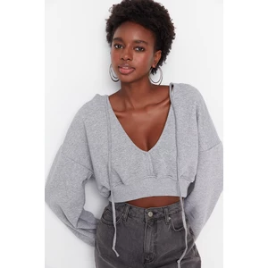 Trendyol Sweatshirt - Gray - Regular fit