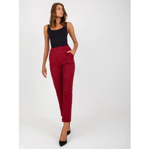 Chestnut women's trousers made of material