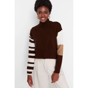 Trendyol Sweater - Brown - Regular fit