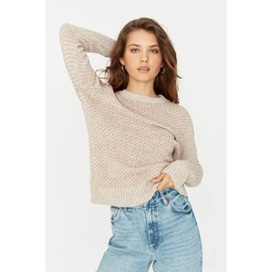 Trendyol Sweater - Beige - Regular fit