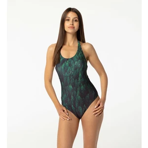 Aloha From Deer Woman's Forest Open Back Swimsuit SSOB AFD115