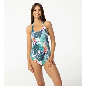 Aloha From Deer Woman's Tropic Open Back Swimsuit SSOB AFD342