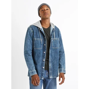 Celio Denim Shirt With Caoris Hood - Men