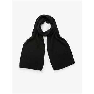 Black Men's Ribbed Scarf Tommy Hilfiger - Men's